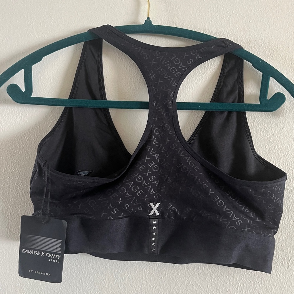 Black Racerback Sports Bra - Picture 6 of 8